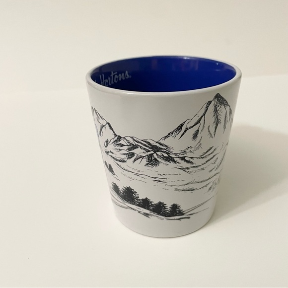 Tim Hortons 2018 Limited Edition Collectible Mug Blue Skiing Coffee Canada - Picture 11 of 15